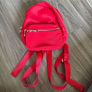 Chic Scarlet Mini Backpack for Women